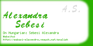 alexandra sebesi business card